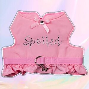 Dolly Parton 'spoiled' XS dog harness with flounce like new in packaging